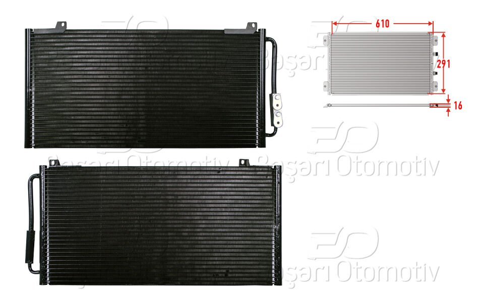 KLIMA RADYATORU 610X291X16