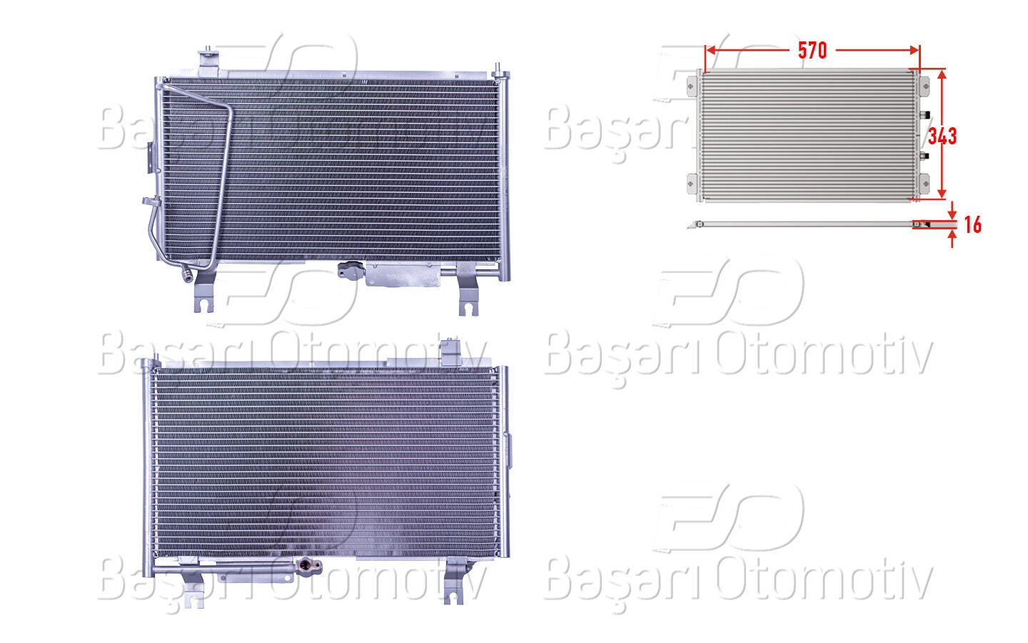 KLIMA RADYATORU 570X343X16