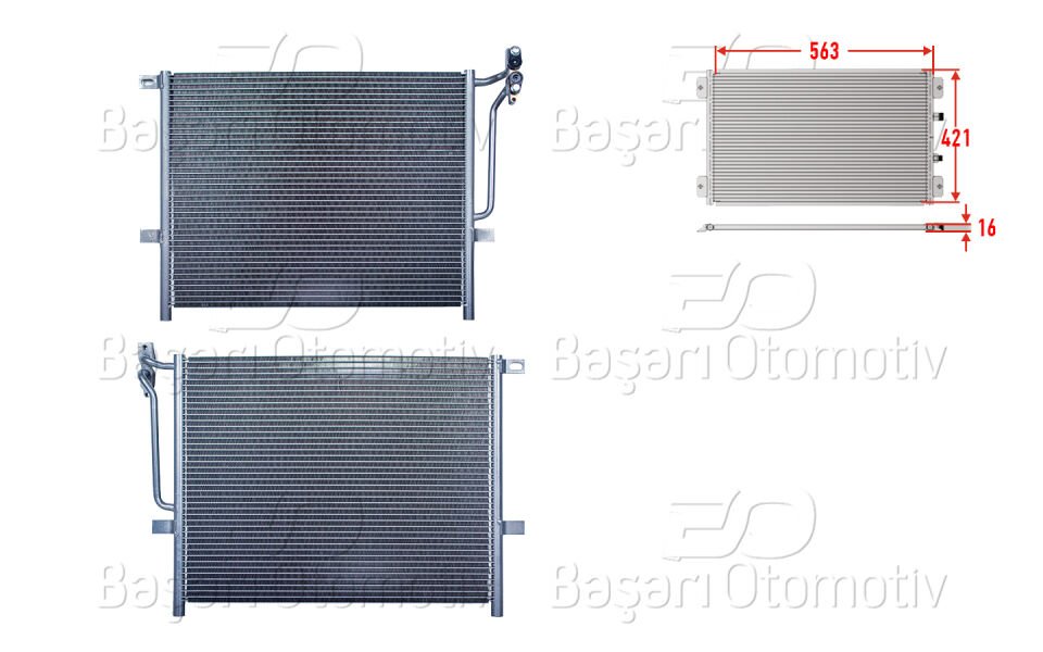 KLIMA RADYATORU 563X421X16