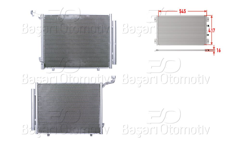 KLIMA RADYATORU 545X417X16