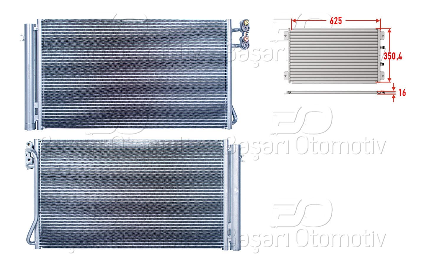 KLIMA RADYATORU 625X350,4X16