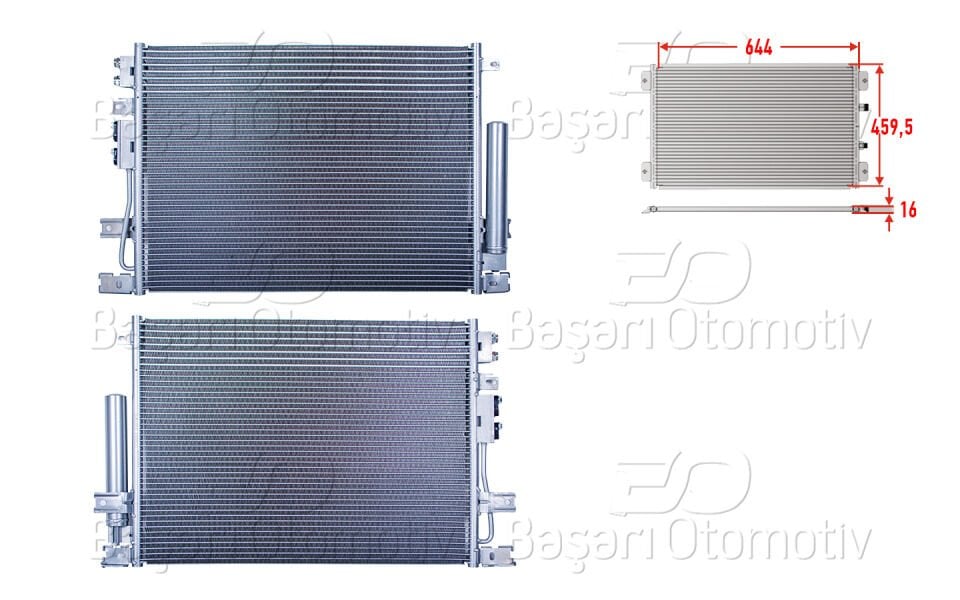 KLIMA RADYATORU 644X459,5X16