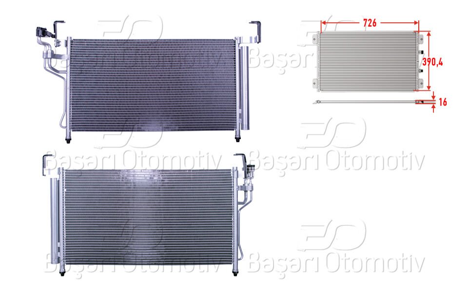 KLIMA RADYATORU 726X390,4X16