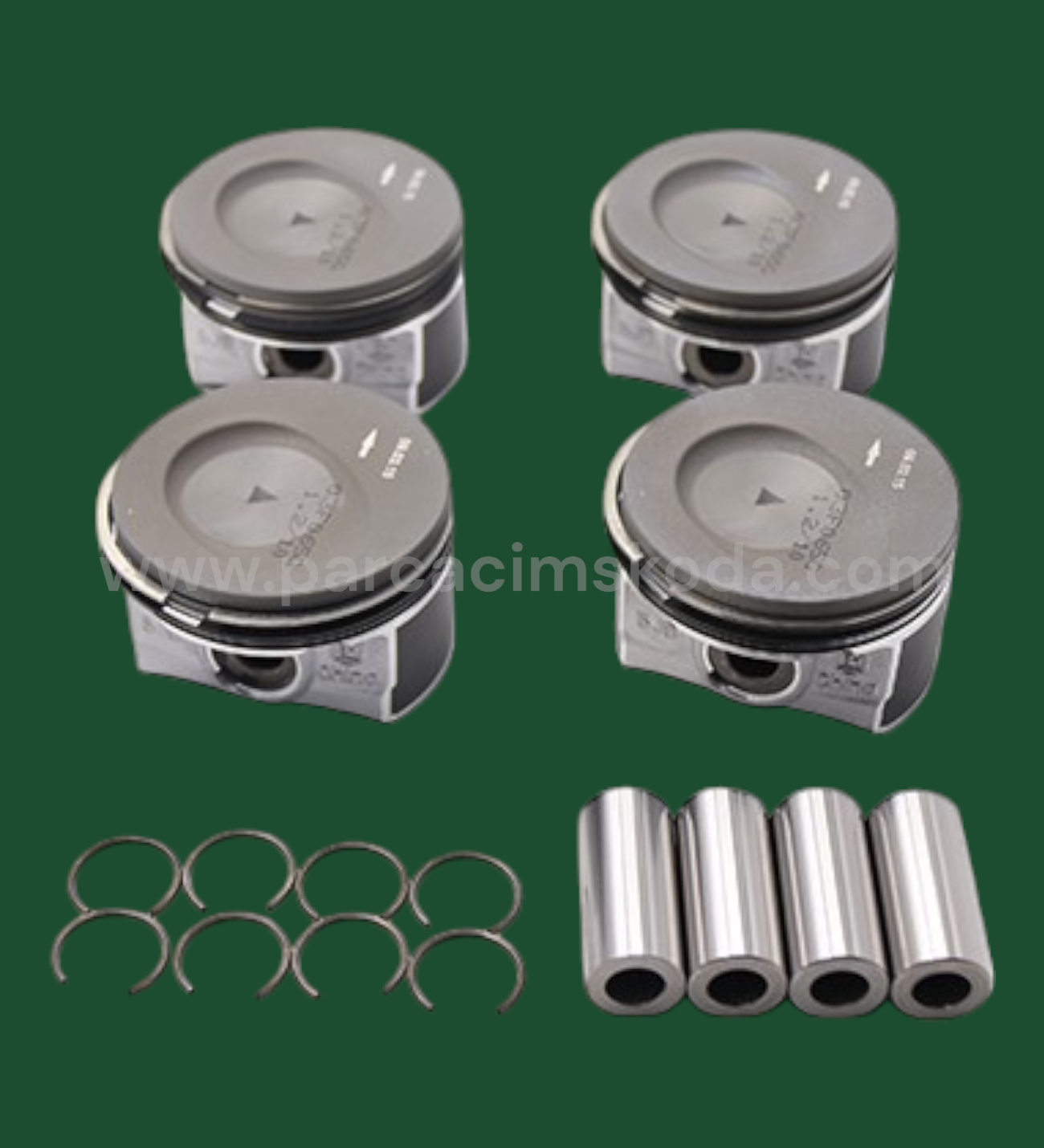 PİSTON+PİSTON KOLU YATAKSIZ ( 4 ADET )