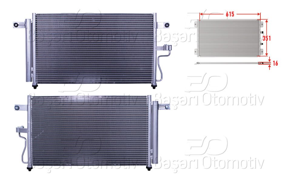 KLIMA RADYATORU 615X351X16