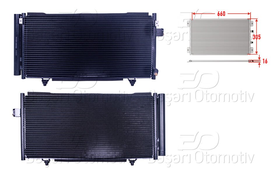 KLIMA RADYATORU 660X305X16