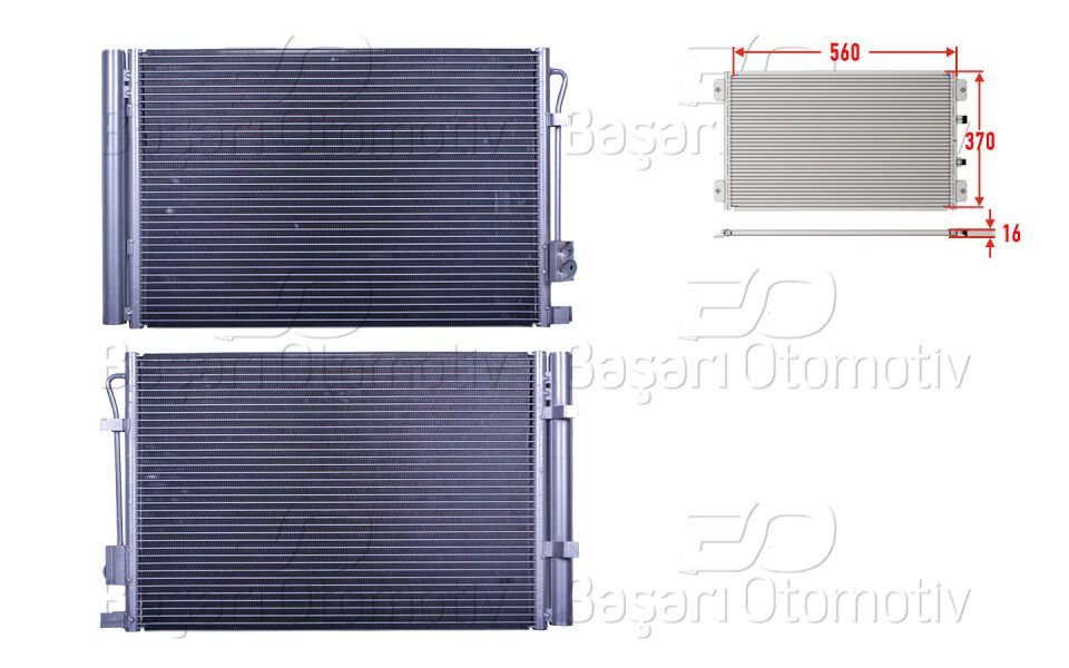 KLIMA RADYATORU 560X370X16