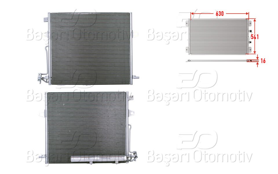 KLIMA RADYATORU 630X541X16