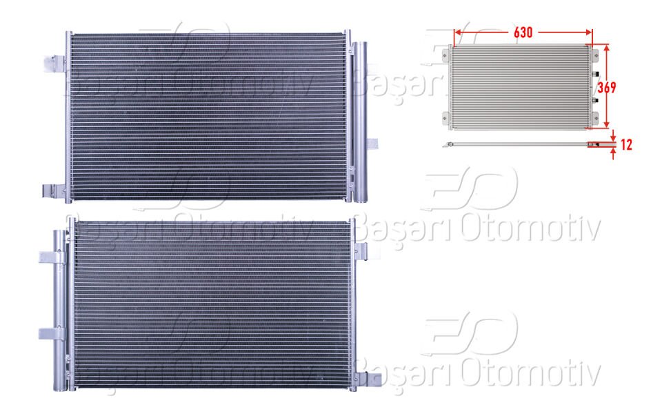 KLIMA RADYATORU 630X369X12