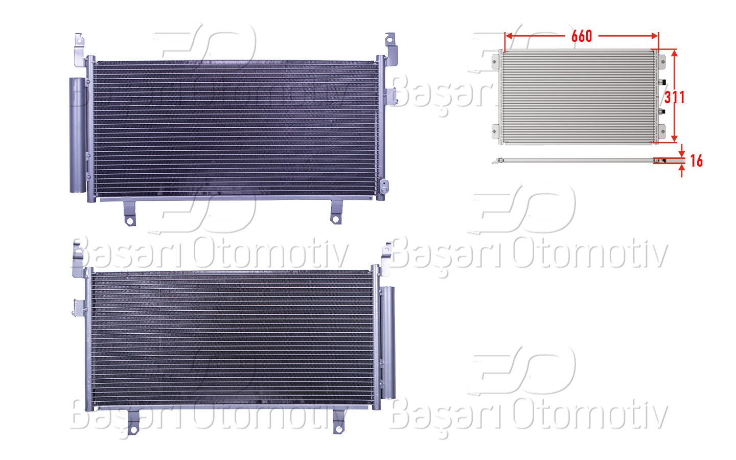 KLIMA RADYATORU 640X298X16