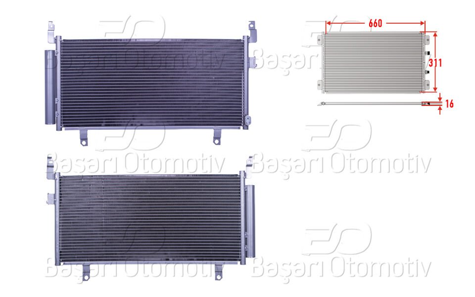 KLIMA RADYATORU 640X298X16