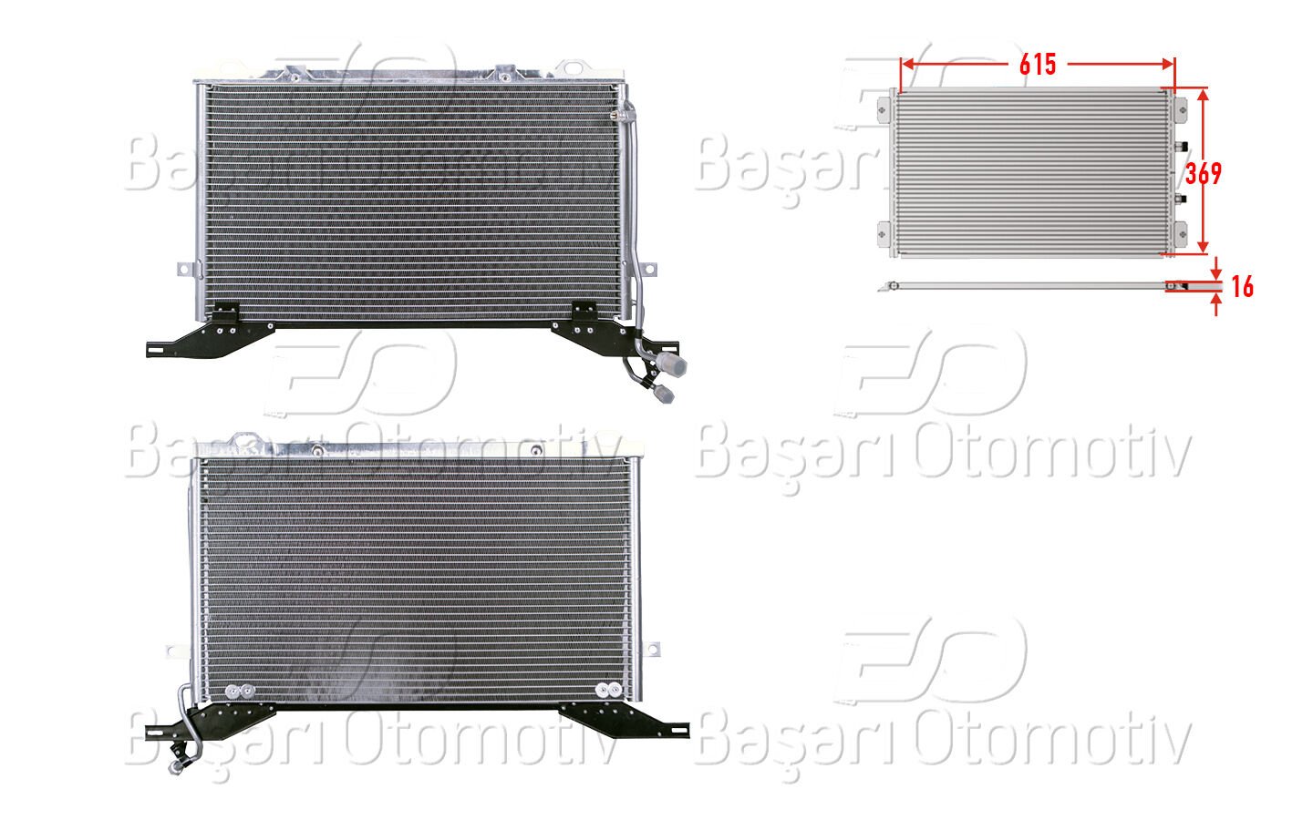 KLIMA RADYATORU 615X369X16