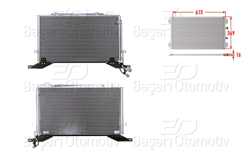 KLIMA RADYATORU 615X369X16