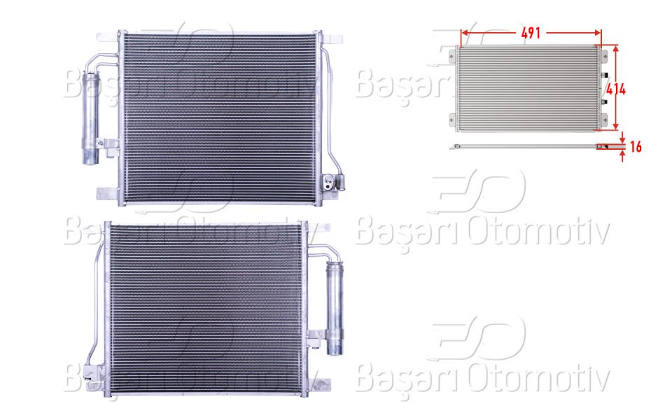 KLIMA RADYATORU 491X414X16