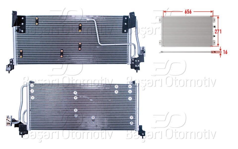 KLIMA RADYATORU 656X271X16