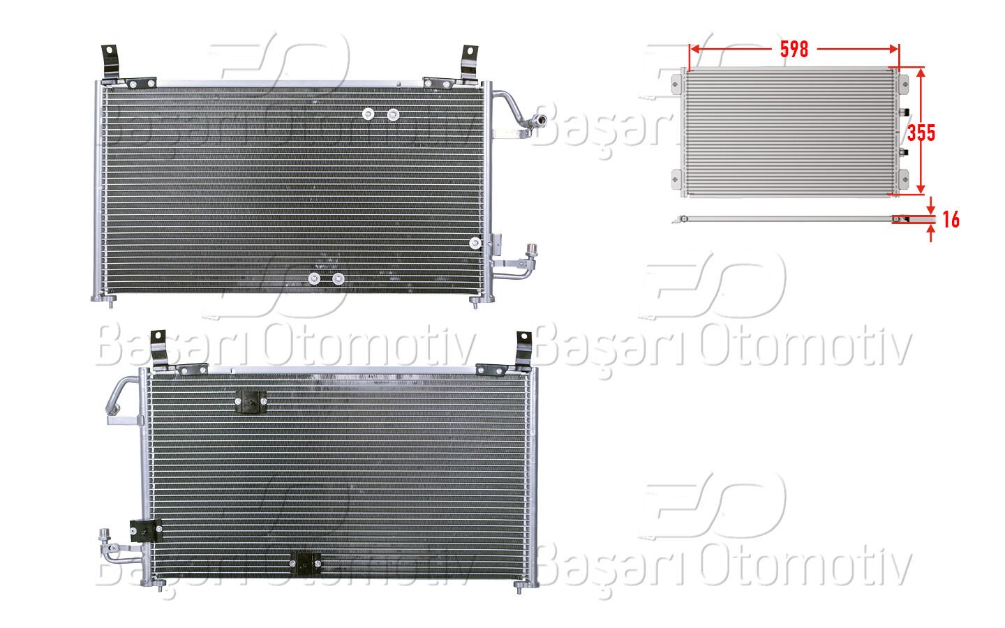 KLIMA RADYATORU 598X355X16