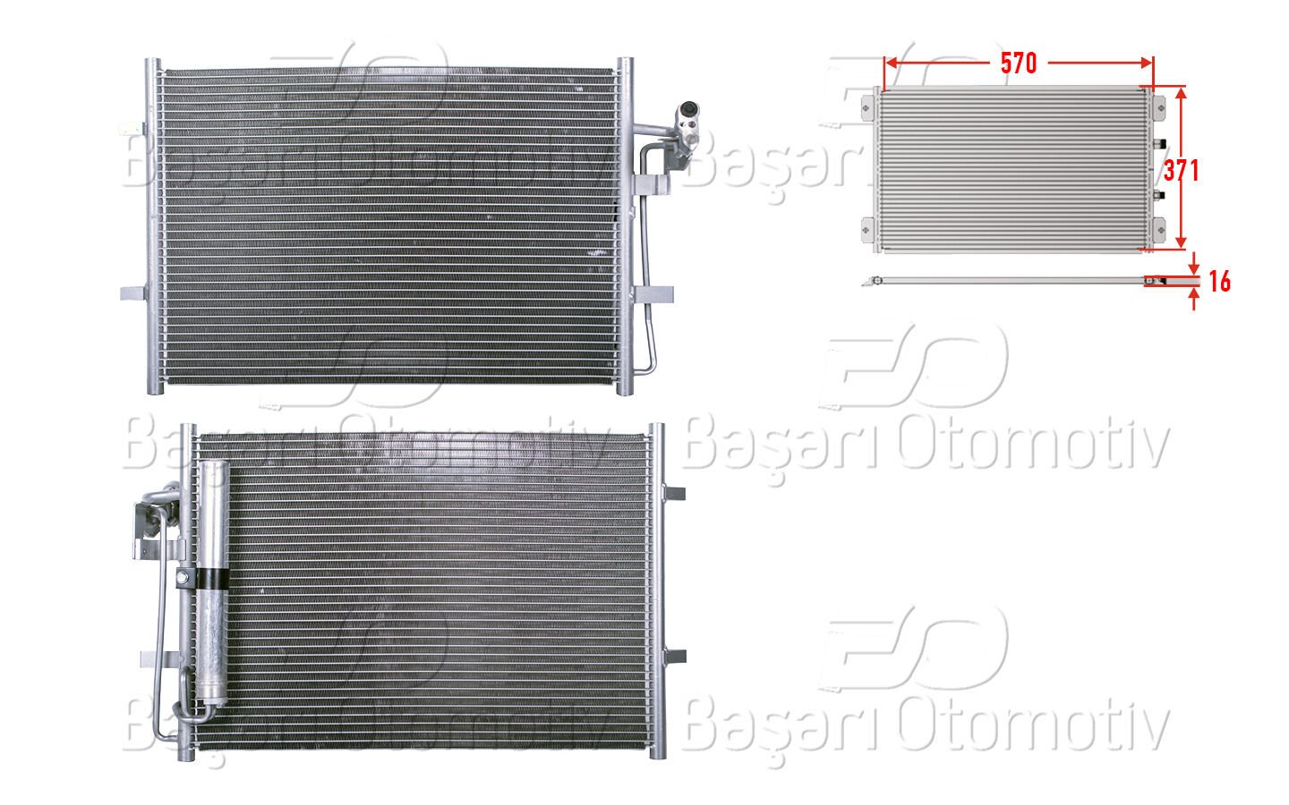 KLIMA RADYATORU 570X371X16