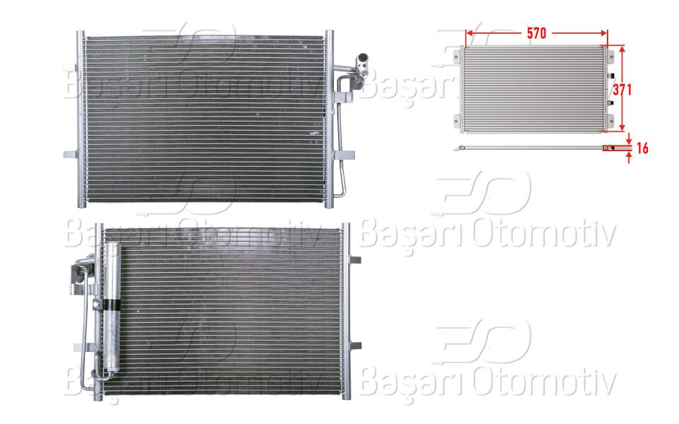 KLIMA RADYATORU 570X371X16